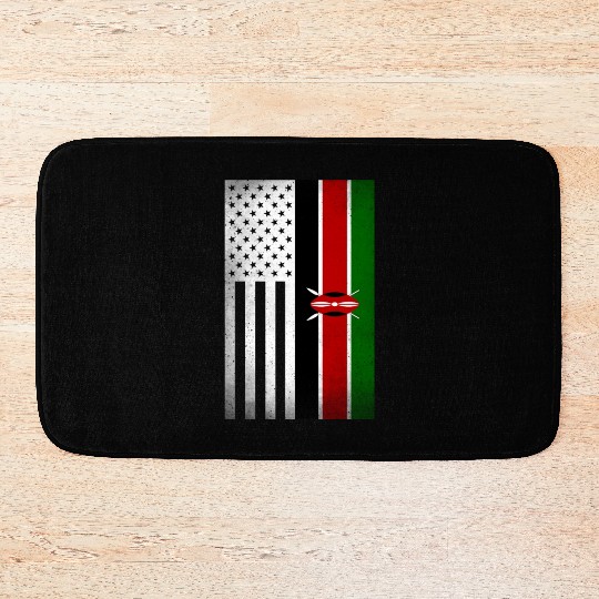 Kenya Design for proud Kenyan Americans Bath Mats