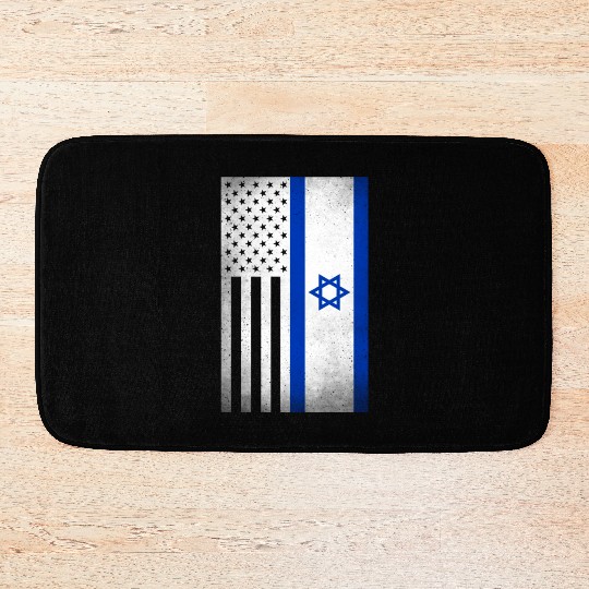 Israel Design for proud Israeli Americans Bath Mats