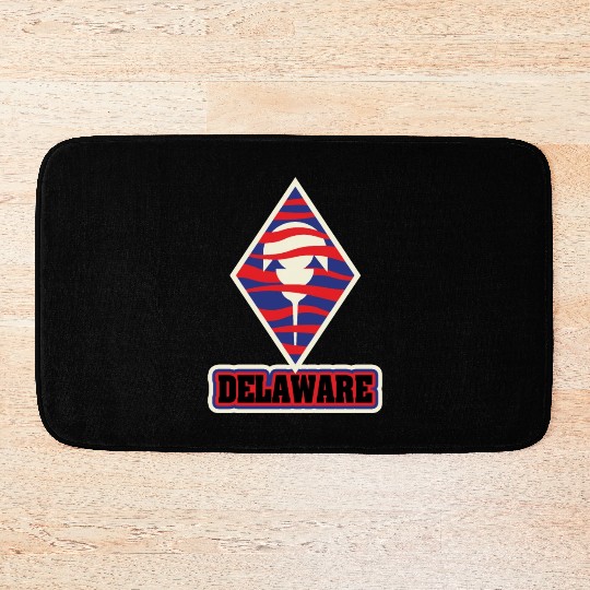 US States DELAWARE Bath Mats