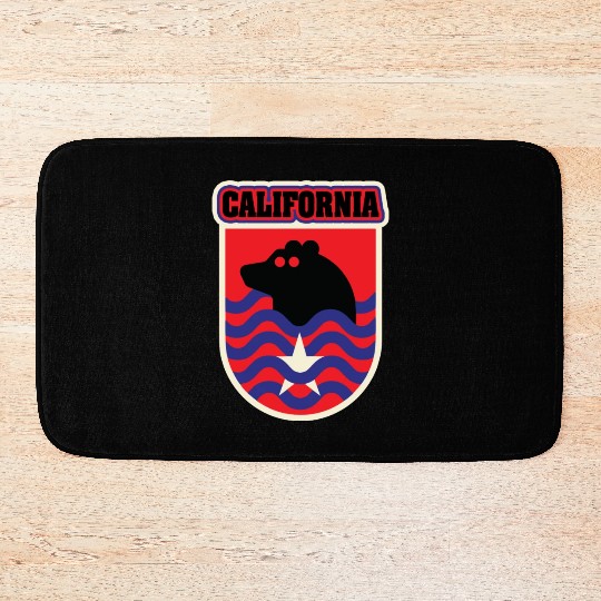 US States CALIFORNIA Bath Mats