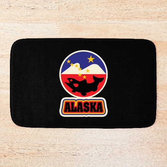 US States ALASKA Bath Mats