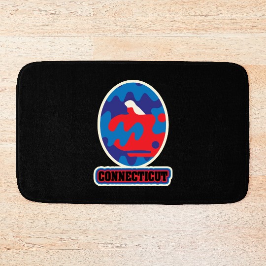 US States CONNECTICUT Bath Mats