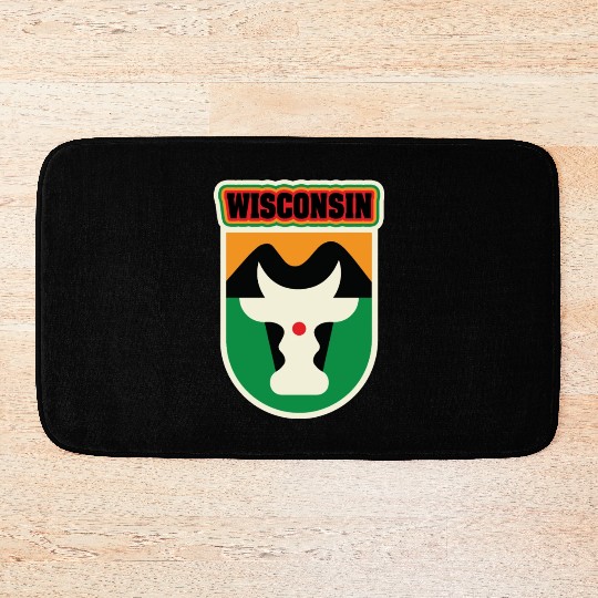 US States WISCONSIN Bath Mats