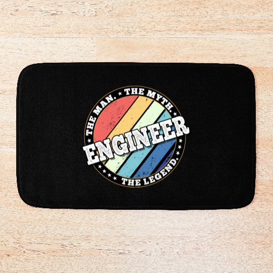 Engineer. The man. The myth. The legend. Bath Mats