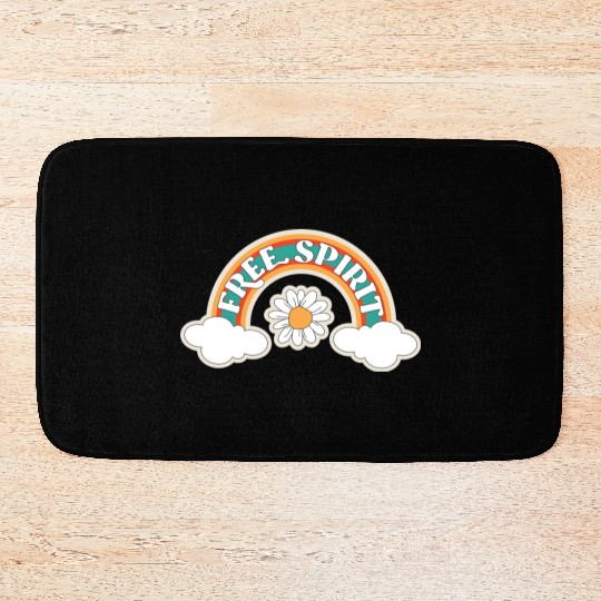 Free spirit affirmation Bath Mats
