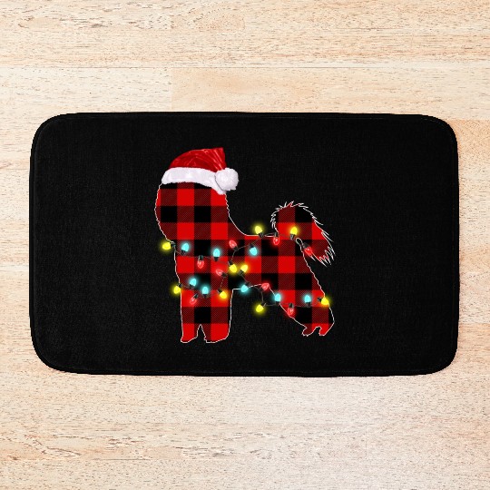 Bichon Frise Christmas Dog Lover Pajamas Bath Mats