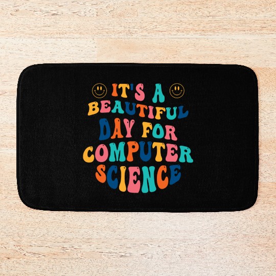 Its a beautiful Day for Computer Science Bath Mats