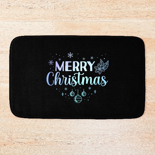 Pastel Xmas Lover Christmas Holidays Bath Mats