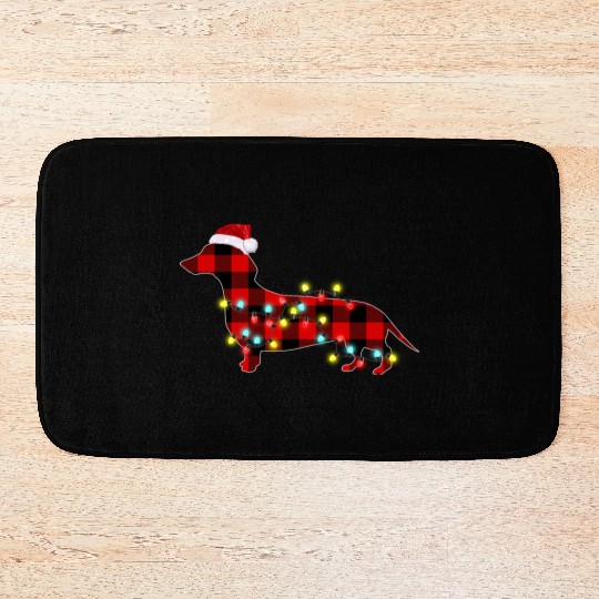 Dachshund Christmas Dog Lover Pajamas Bath Mats