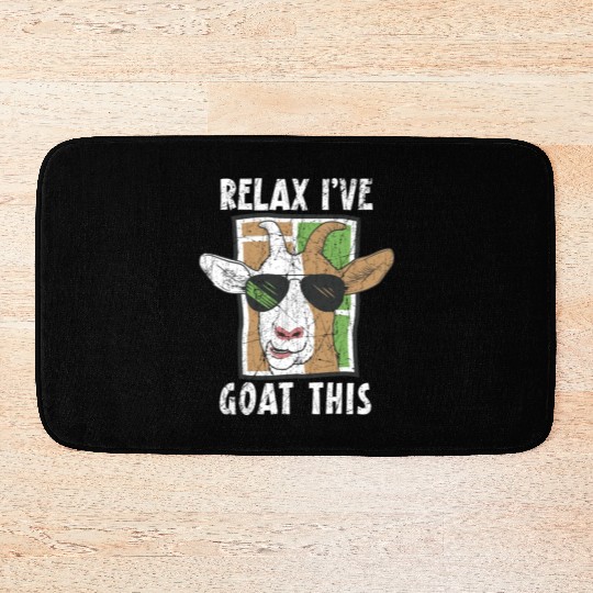 Relax I've Goat This Goat Whisperer Farm Animal Bath Mats
