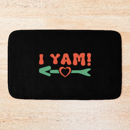 Groovy My Sweet Potato I Yam Couple's Matching Bath Mats