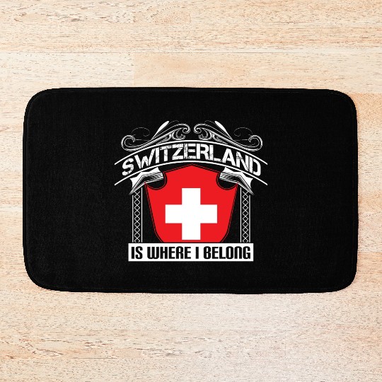 Switzerland Alps State Gift Idea Bath Mats