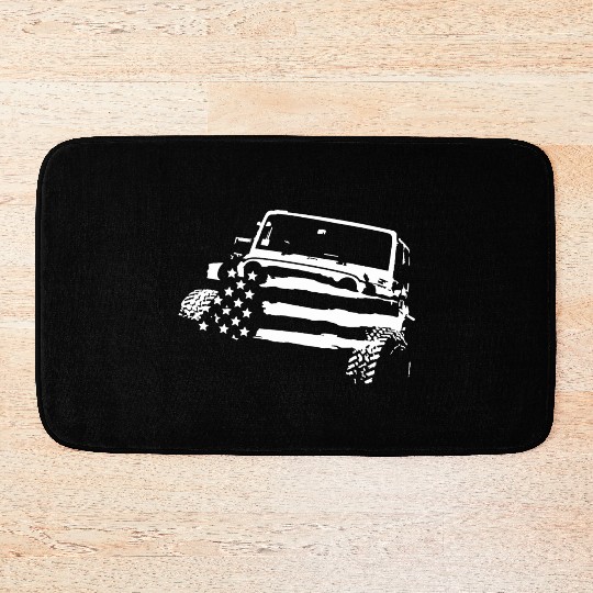 Dirt offroad mud4x4 badass racing mechanic Bath Mats