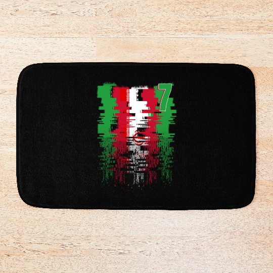 Iran Soccer team Jerseys Iran team 2022 number 7 Bath Mats