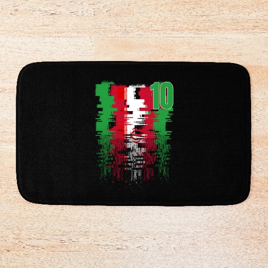 Iran Soccer team Jerseys Iran team 2022 number 10 Bath Mats