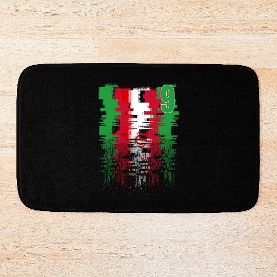 Iran Soccer team Jerseys Iran team 2022 number 9 Bath Mats