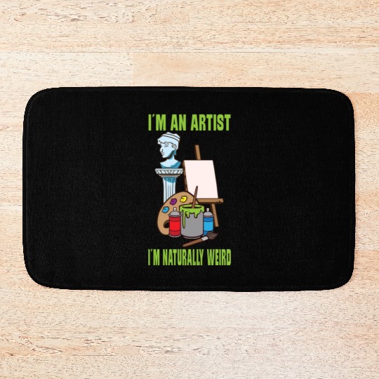 Artist Painting Painter Art Paint Art Teacher Bath Mats