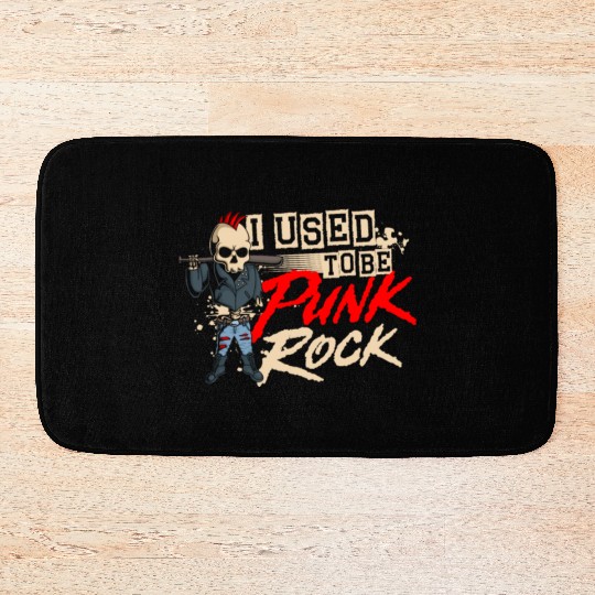 I Used To Be Punk Rock Musician Emo Punk Music Bath Mats