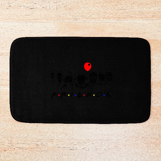 Horror Movie Halloween Friends Bath Mats