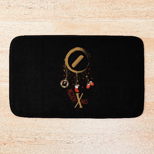 musical instrument dreamcatcher Christmas Harmonic Bath Mats