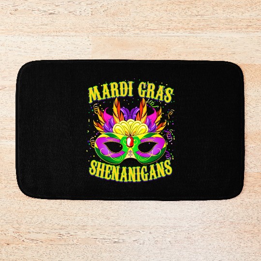 Mardi Gras Shenanigans - Funny Mardi Gras Bath Mats