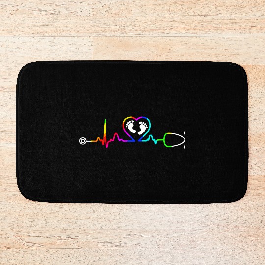 Nicu Nicu Nurse Nicu Nurse Heartbeat Bath Mats