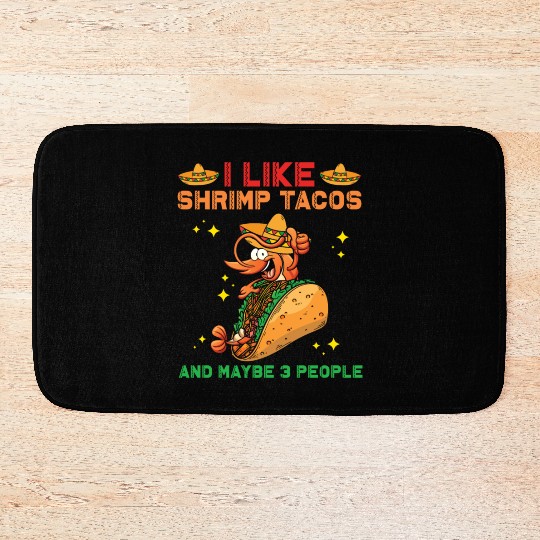 Shrimp Tacos Bath Mats