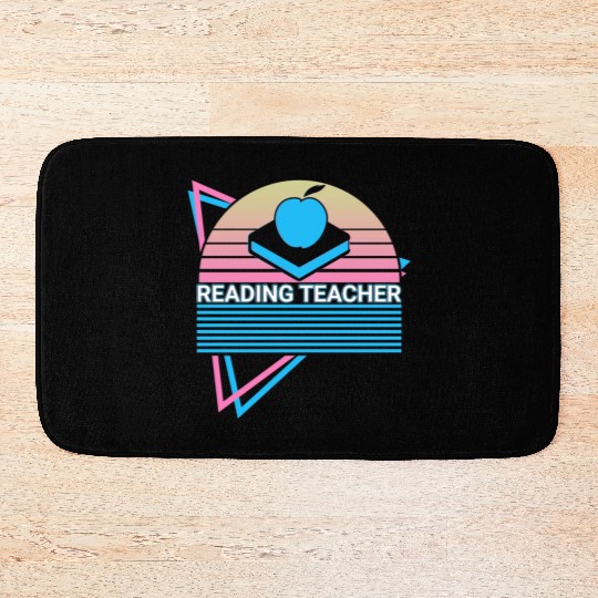 Reading Teacher Retro Bath Mats