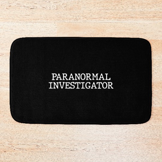 Paranormal Investigator Ghost Hunting Bath Mats