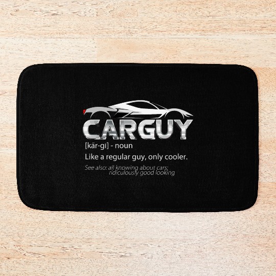 Car Guy Sport Car Lover Funny Car Mechanic Bath Mats
