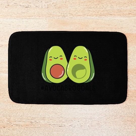Sibling Big Brother Avocado Goals Hilarious Puns Bath Mats