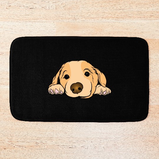 Golden Retriever Cute Puppy Dog Pet Lover Gifts Bath Mats