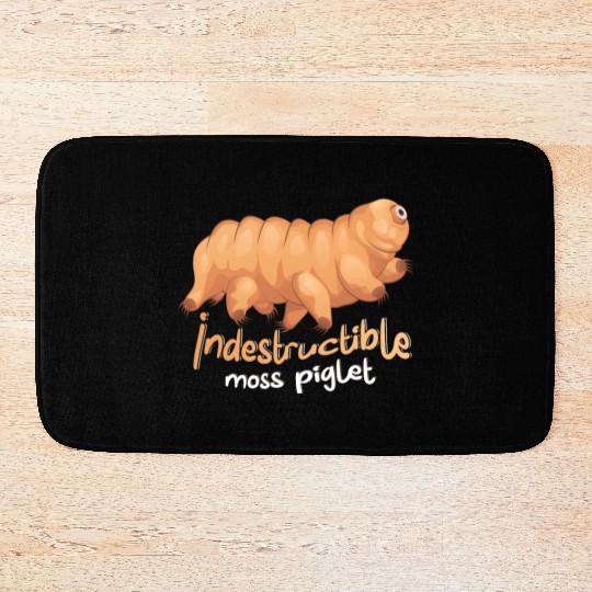 Indestructible Moss Piglet Science Tardigrade Bath Mats