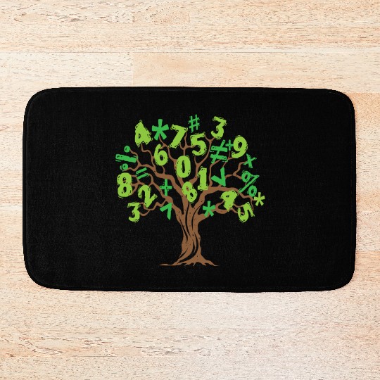 Math Tree Math Tree Mathematics Bath Mats