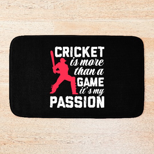 Cricket Is More Than A Game It's A Passion Bath Mats