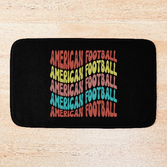 american Football Fan Bath Mats, Cute Game Day Bath Mats