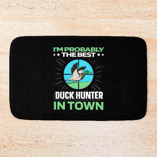 Duck Hunting Funny Bath Mats