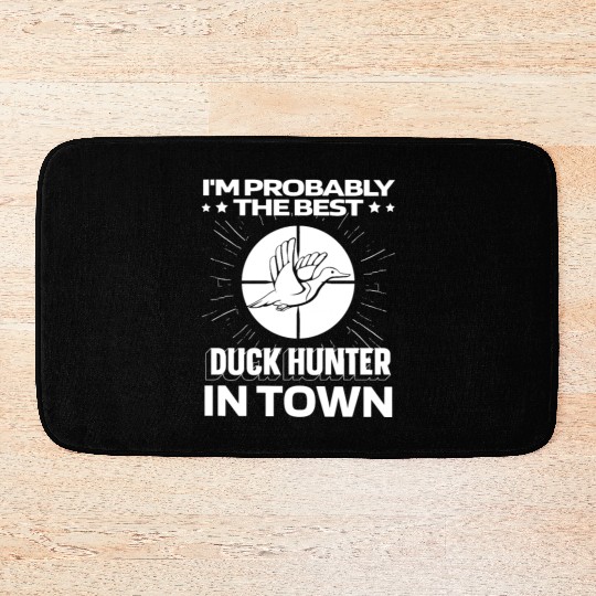 Duck Hunting Funny Bath Mats