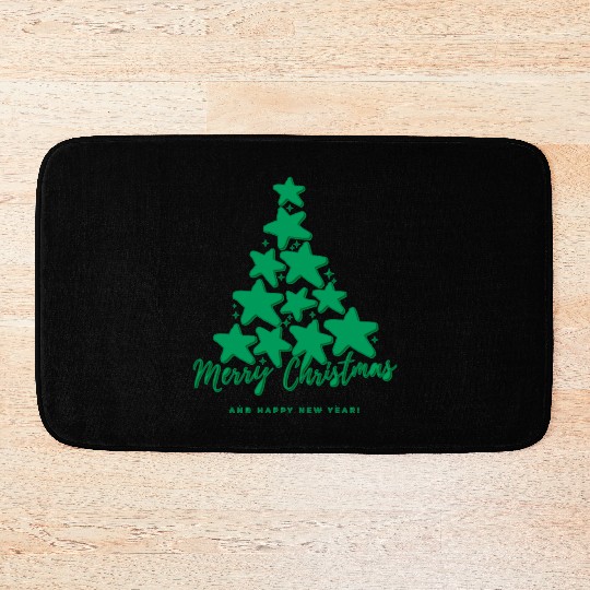 Tree Christmas Bath Mats