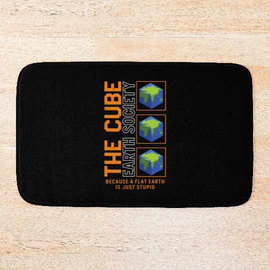 Earth Bath Mats, The Cube Earth Society Earth Bath Mats,