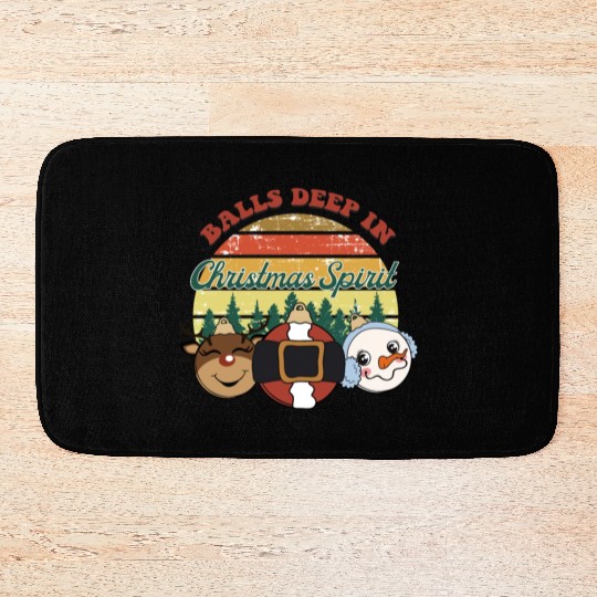 christmas spirit sublimation Bath Mats
