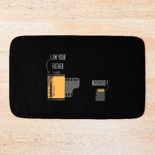Funny Photography Film Father of SD Card Bath Mats