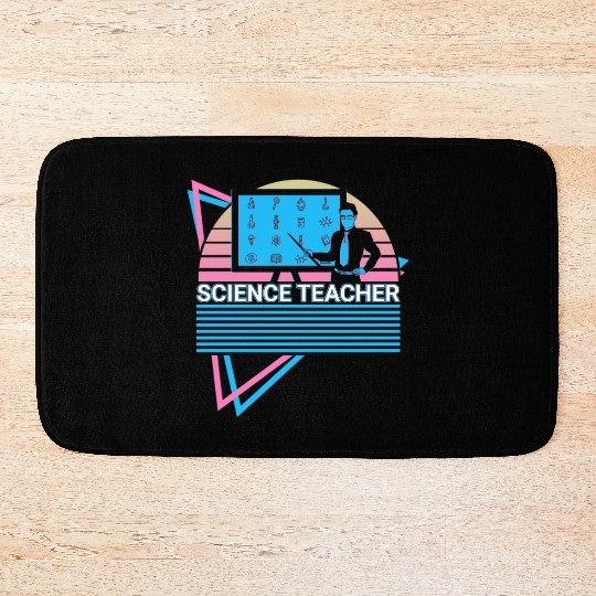 Science Teacher Retro Bath Mats