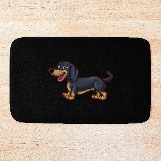 Dachshund Gift Dixie Wiener Doxie Dackel Bath Mats