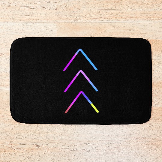 Down Syndrome Awareness 3 Arrow Support Bath Mats