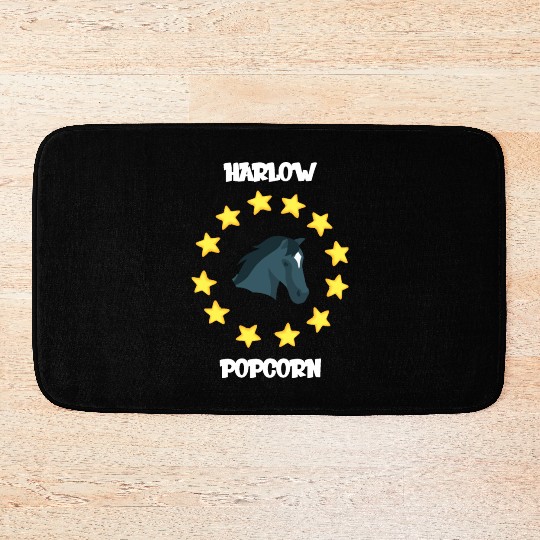 Harlow And Popcorn Merch Popcorn The Pony Bath Mats