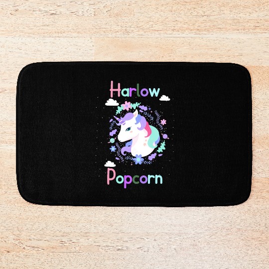 Harlow And Popcorn Merch Popcorn The Pony Bath Mats