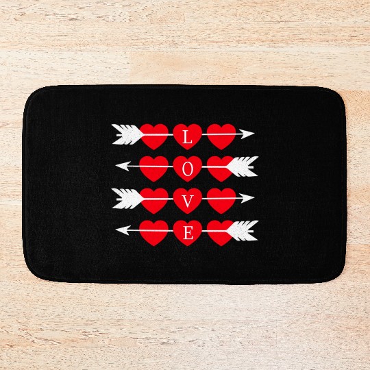 Love Is Love Arrow Bath Mats