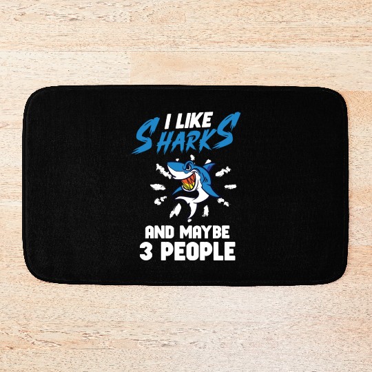 Shark Ocean Predator Sea Creature Bath Mats