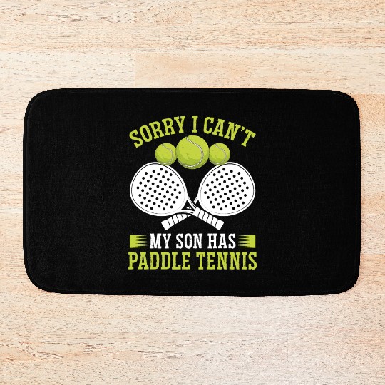 Paddle Tennis Player Match Dad Father Papa Bath Mats